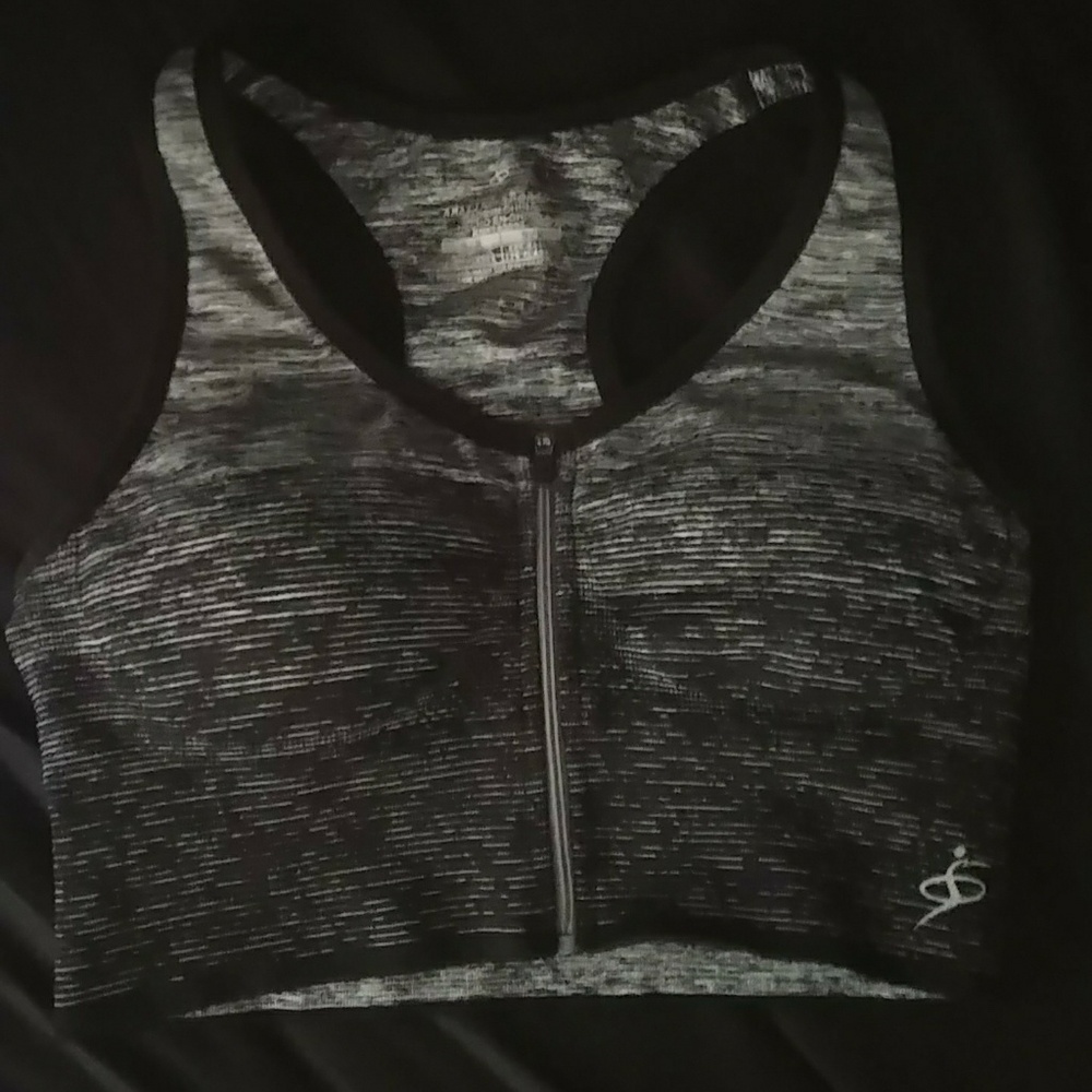 Zip-up Sports Bra